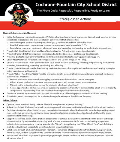 C-FC Strategic Plan Actions detail