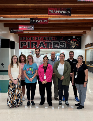 Back row: Barbie Hofschulte, Evan Pagel, Solomon Simon, Will Olson; Front Row: Brooke Putz, Penny Danzinger, Therese Schaffner, Hannah Green, Stephanie Foust